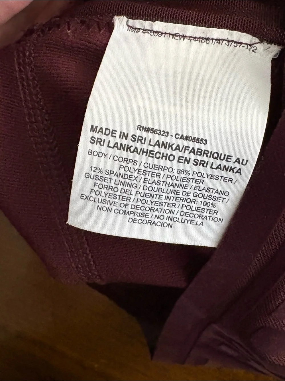 Nike burgundy leggings